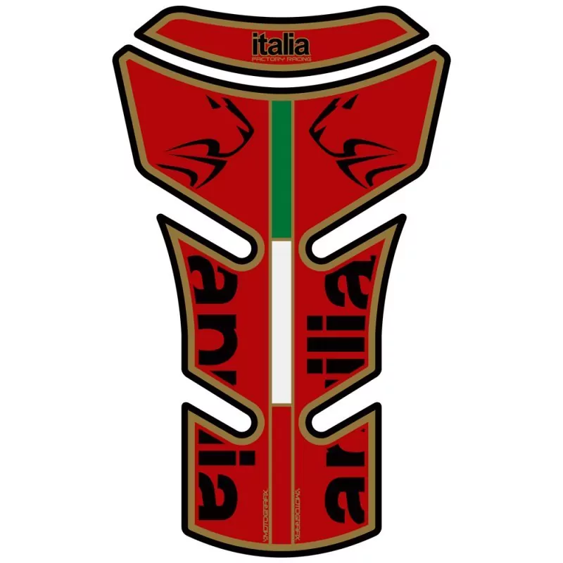 Aprilia SL 750 Shiver / GT  Red 3D Gel Motografix Tank Pad Protector TA020R