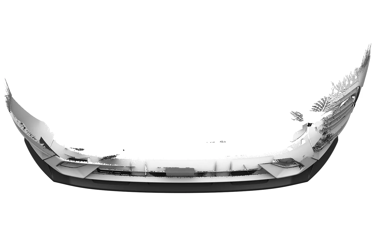 Cup-Spoilerlippe mit ABE für Seat Ateca (Typ 5FP, KH7) FR CSL808 Schwarz Strukturiert