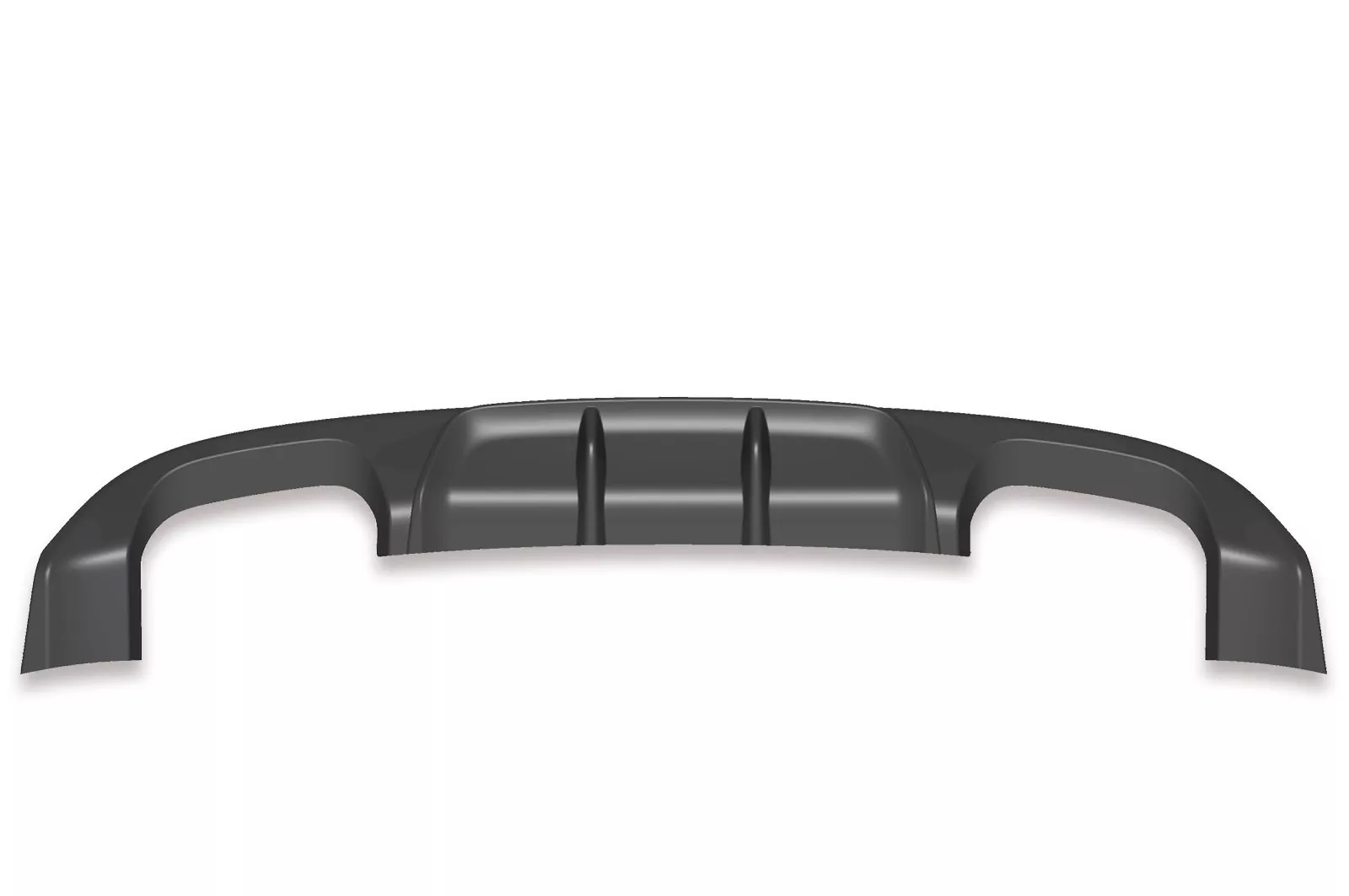 Heckansatz für VW Golf 7 R / R-Line Lackierfreundlich (schwarz matt)