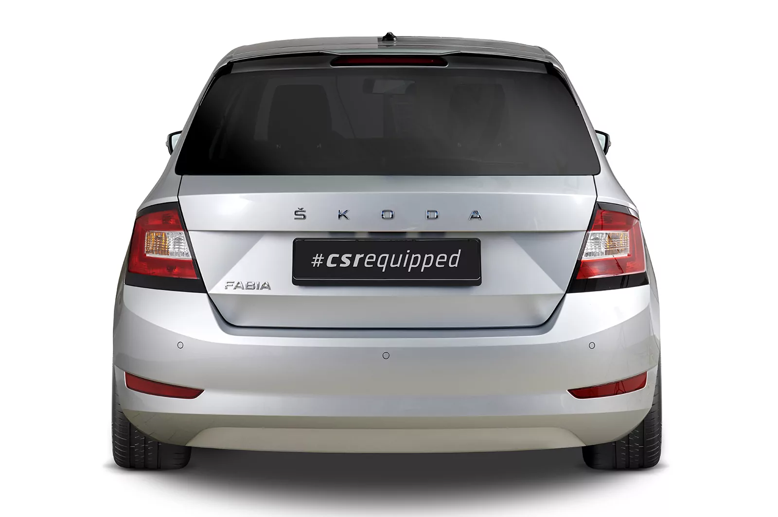 Heckflügel mit ABE für Skoda Fabia 3 HF884 Schwarz Strukturiert