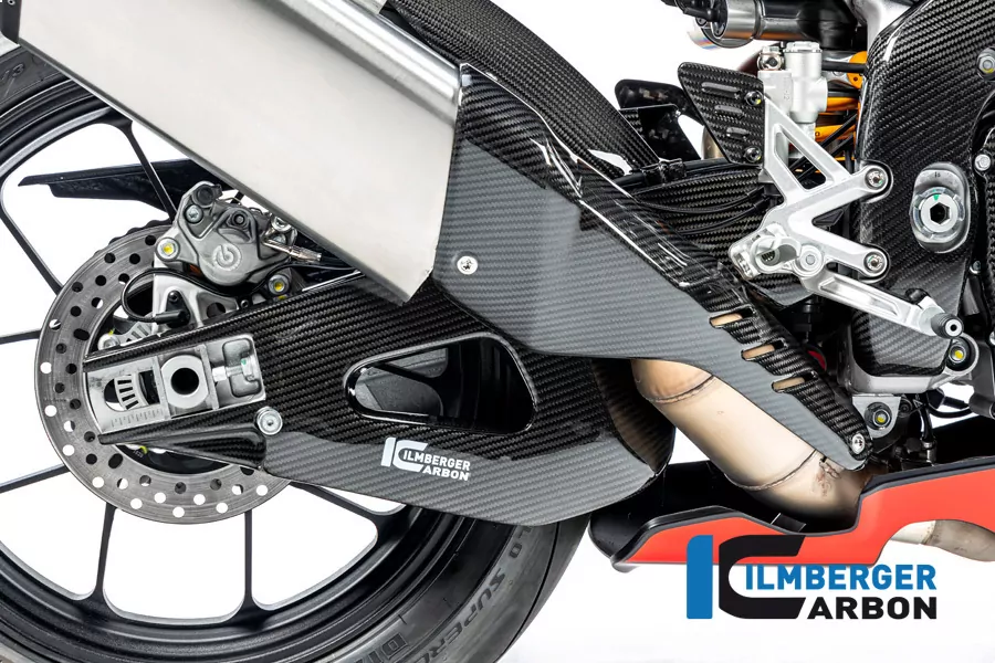 Ilmberger Carbon Schwingenabdeckung rechts glanz für Aprilia RSV4 / Tuono V4 2021-