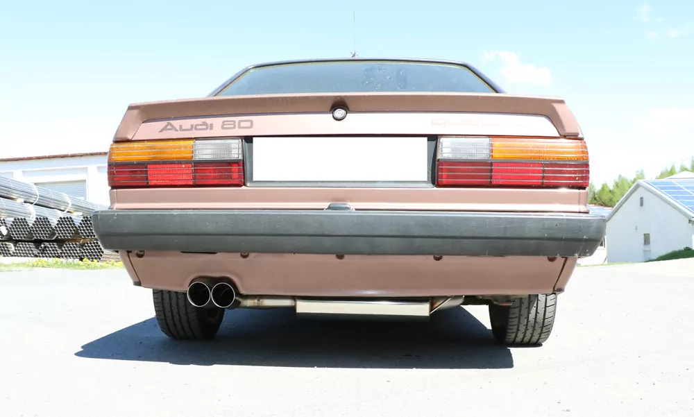 Audi 80/90 Typ 85 quattro Vorfacelift  Endschalldämpfer - 2x76 Typ 14