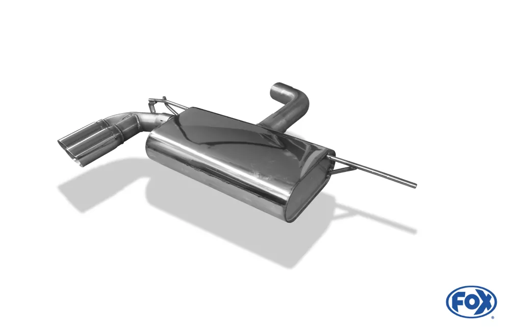 VW Golf VII - mit starrer Hinterachse  Endschalldämpfer einseitig - 2x80 Typ 25