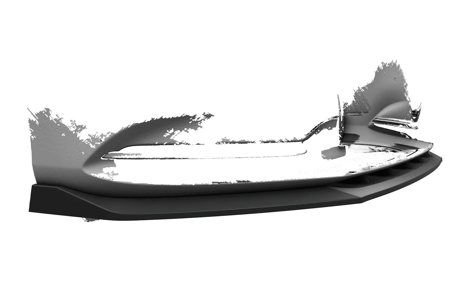 Cup-Spoilerlippe mit ABE für Mazda 6 (Typ GL) CSL657 Schwarz Strukturiert