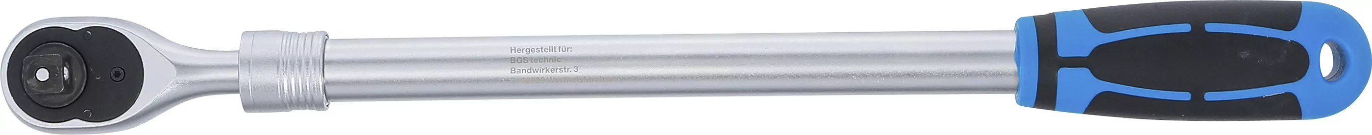 Umschaltknarre, ausziehbar | extra lang | Abtrieb Außenvierkant 12,5 mm (1/2") | 455 - 595 mm