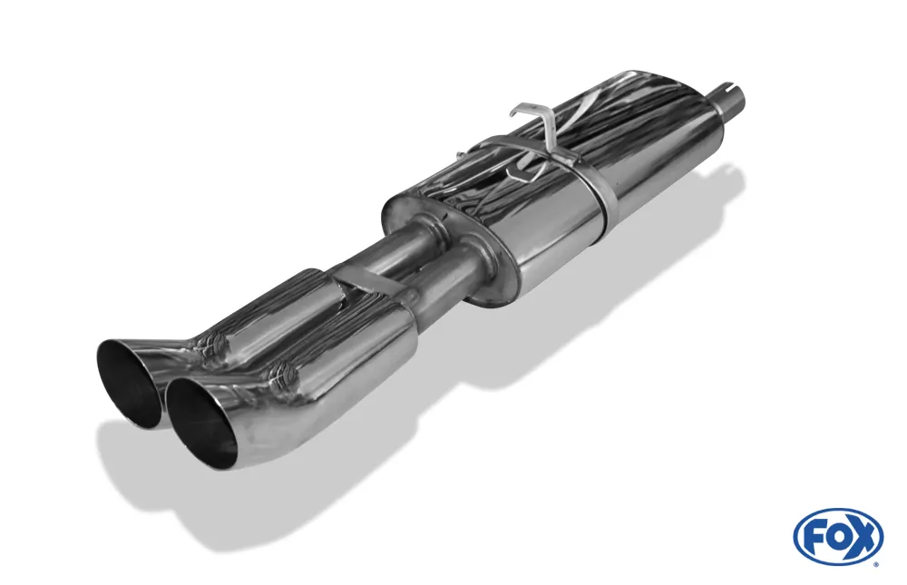 Opel Astra F Stufenheck  Endschalldämpfer 1-Punkt-Aufhängung - 2x76 Typ 18