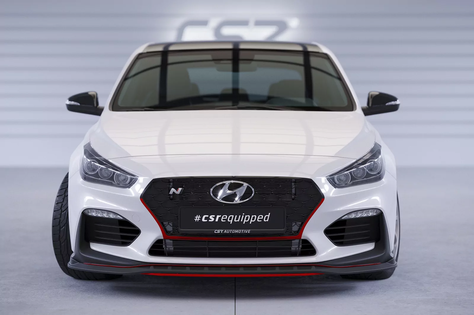 Cup-Spoilerlippe mit ABE für Hyundai I30 N (PD) CSL479 Strukturiert (schwarz matt)