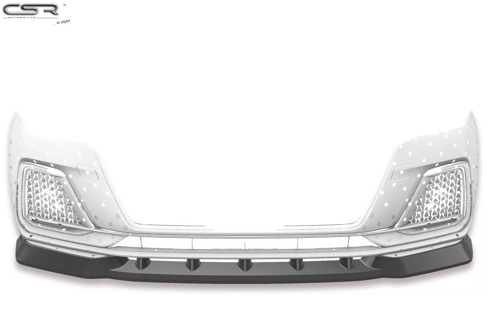 Cup-Spoilerlippe mit ABE für Audi A1 (Typ GB) CSL328-M Carbon Look (matt)