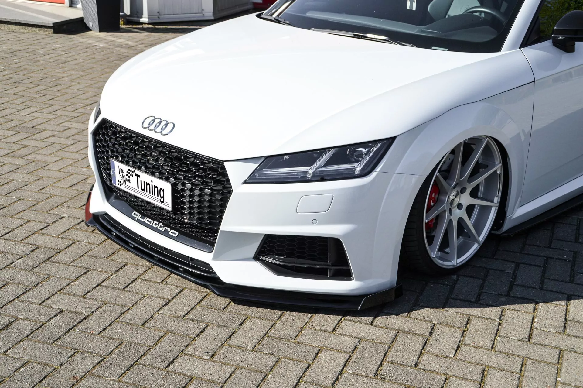 Spoilerschwert Frontspoiler Cuplippe mit Wing aus ABS für Audi TT+TTS 8S S-Line