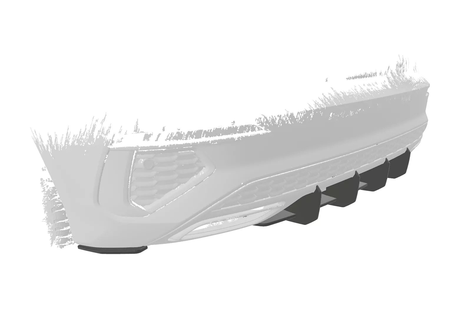 Racing Diffusor / Heckansatz für Audi A3 8Y S-Line HA327