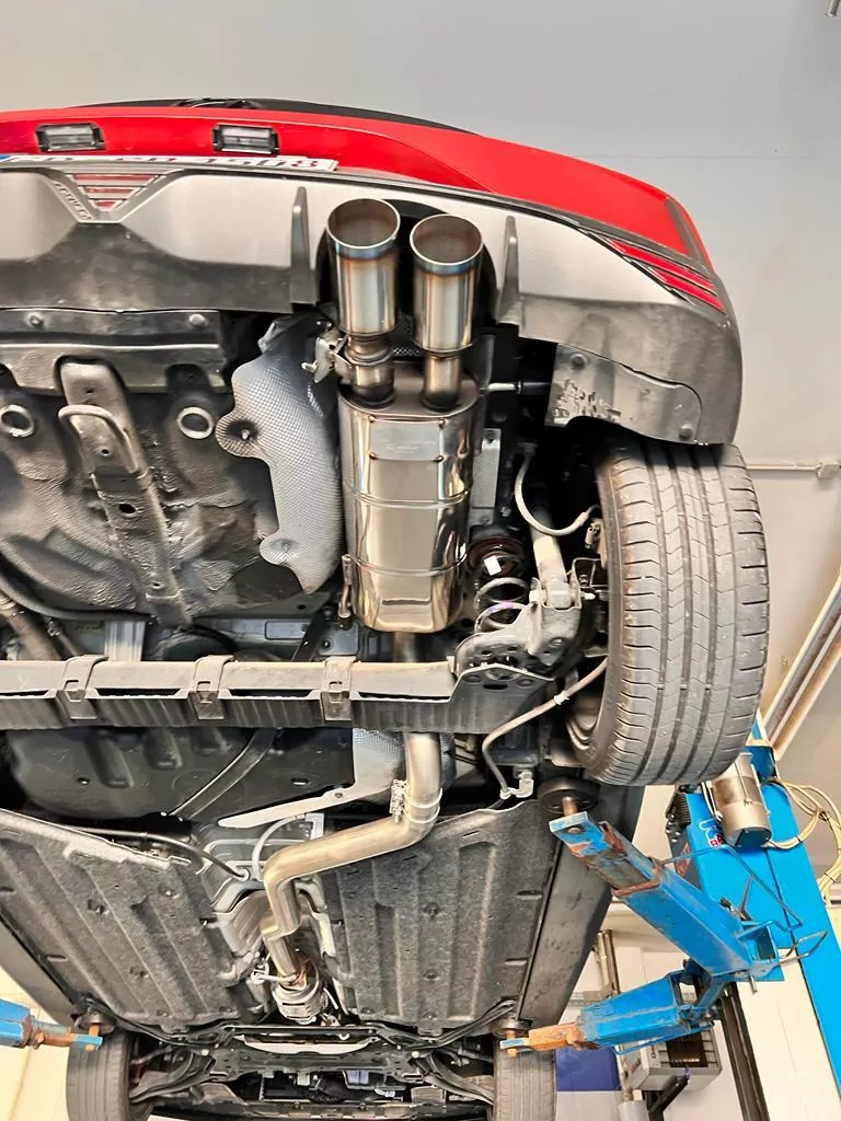 Hyundai I20 N - BC3  Endschalldämpfer mit Abgasklappe - 2x90 Typ 14 mit coloriertem Rand