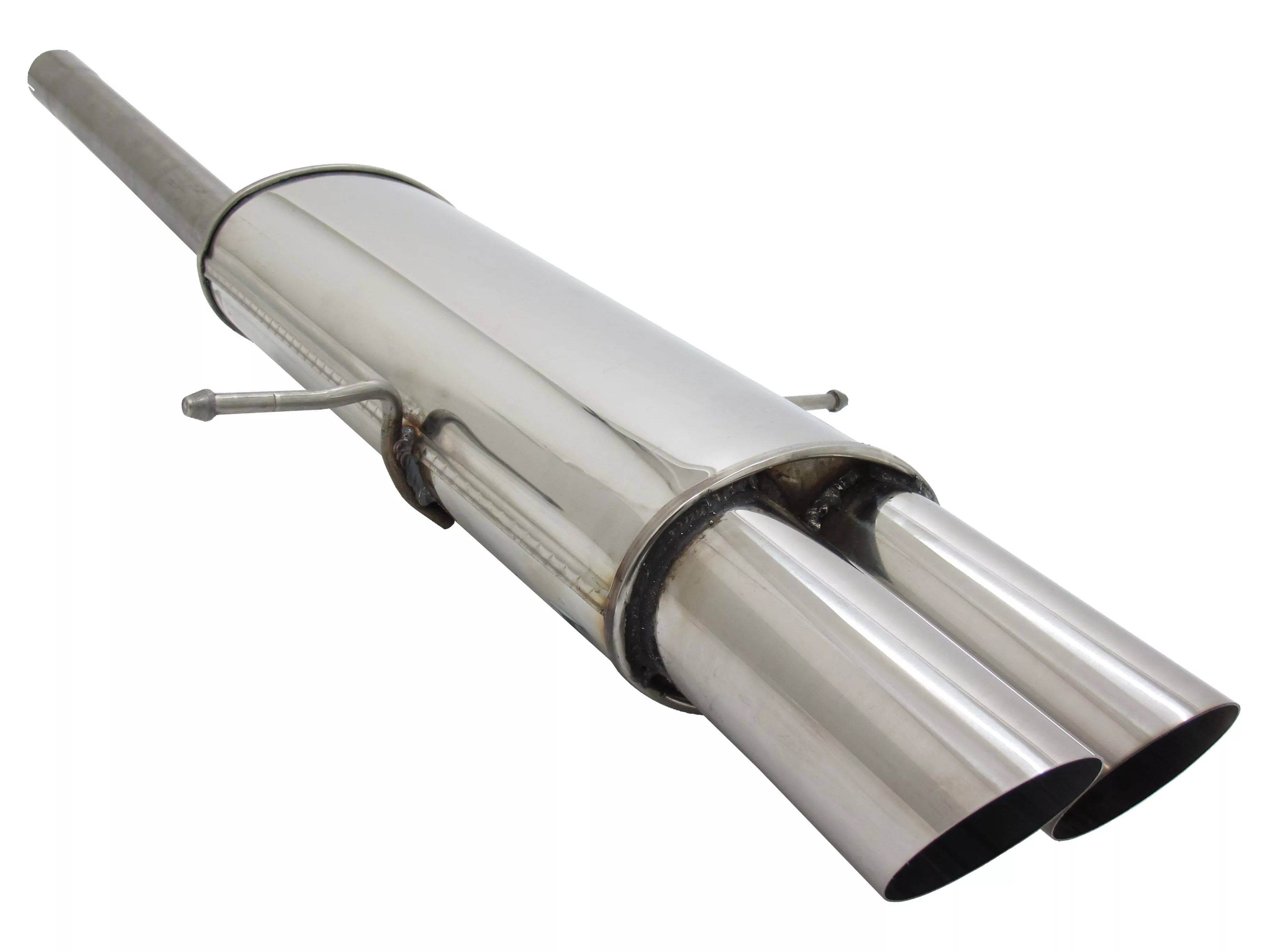 Novus Edelstahl Sportauspuff für Mini Cooper S / JCW (R56 / R57) 2x90mm MS-Design