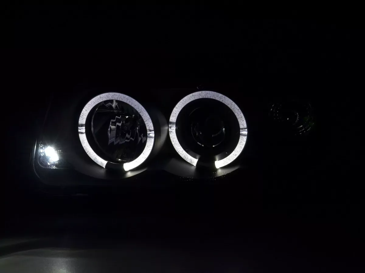 Scheinwerfer Set VW Polo Typ 6N Bj. 94-99 schwarz
