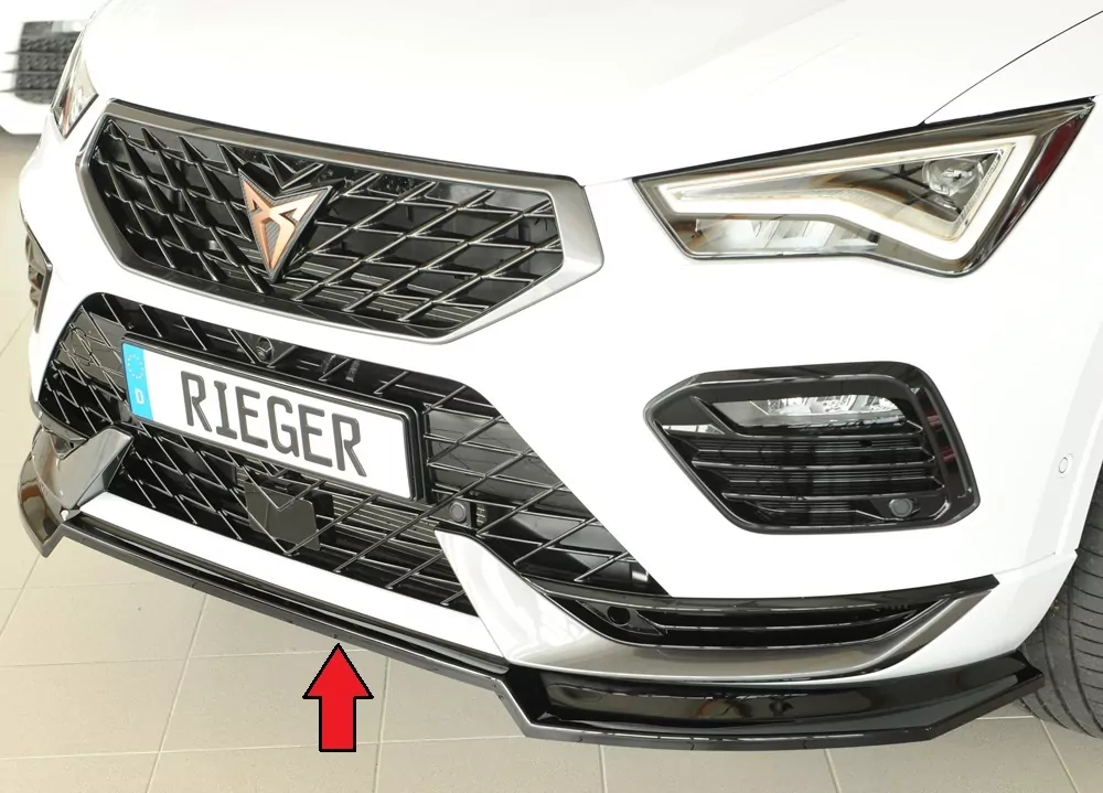 Rieger Spoilerschwert glanz schwarz für Seat Ateca Cupra (5FP)  08.20- (ab Facelift)