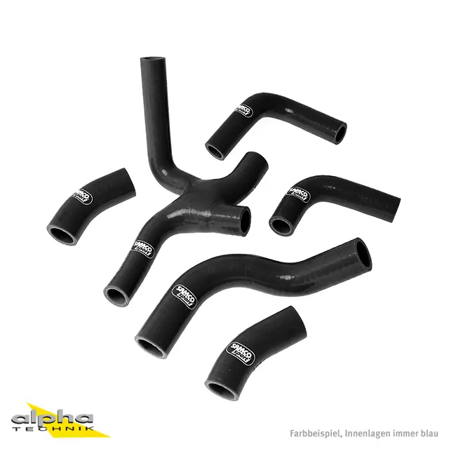 SAMCO SPORT Siliconschlauch Kit schwarz für Ducati 851 888 Modelljahr 1987-1991