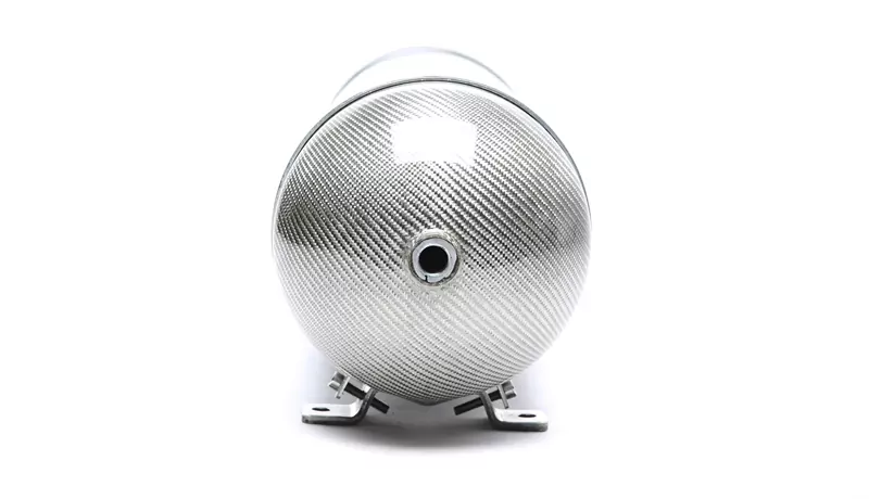 TA Technix nahtloser Lufttank 19 Liter / Lufttank silber mit echt Carbon Furnier