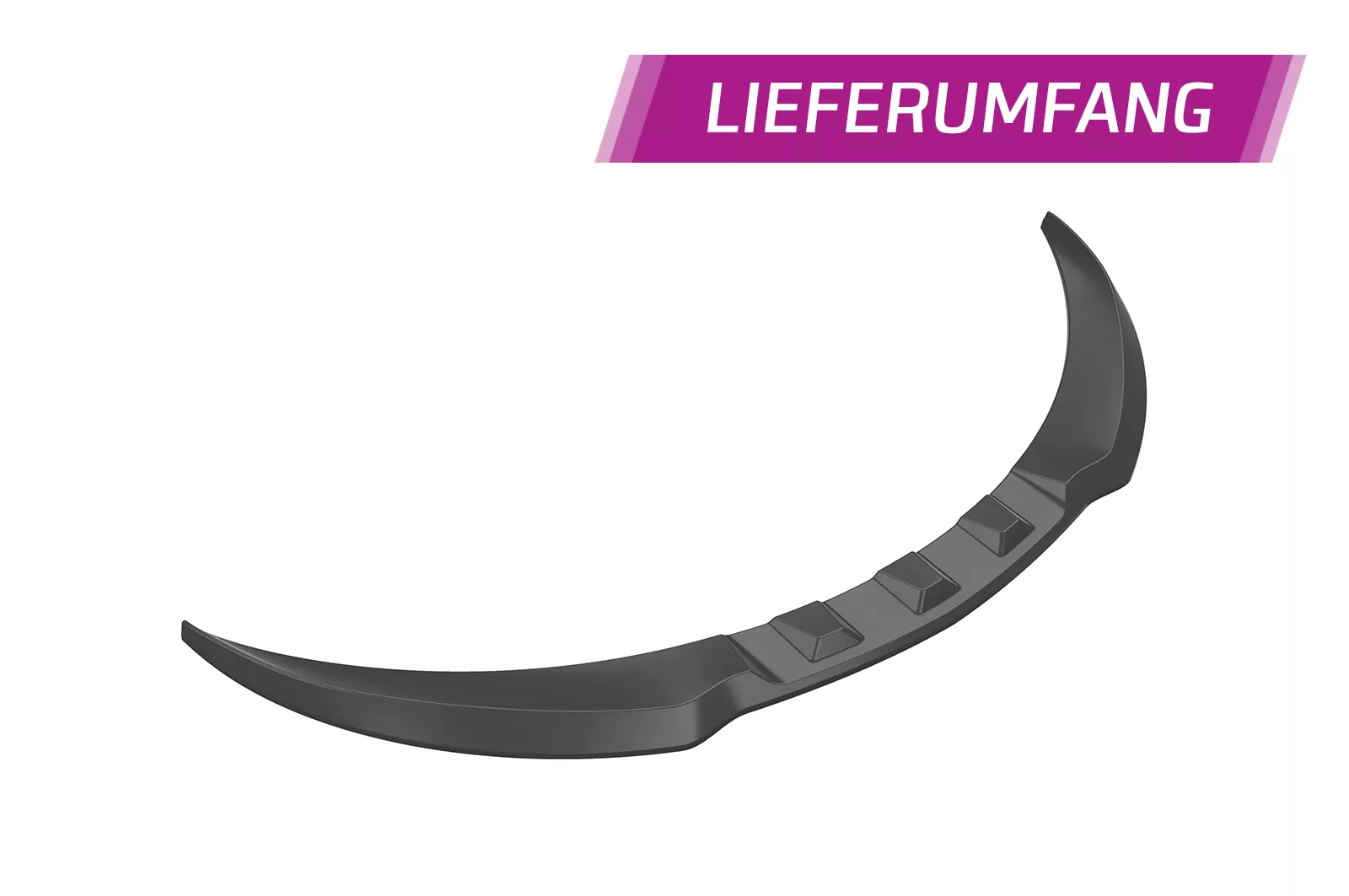 Cup-Spoilerlippe mit ABE für Opel Insignia A CSL432 Strukturiert (schwarz matt)