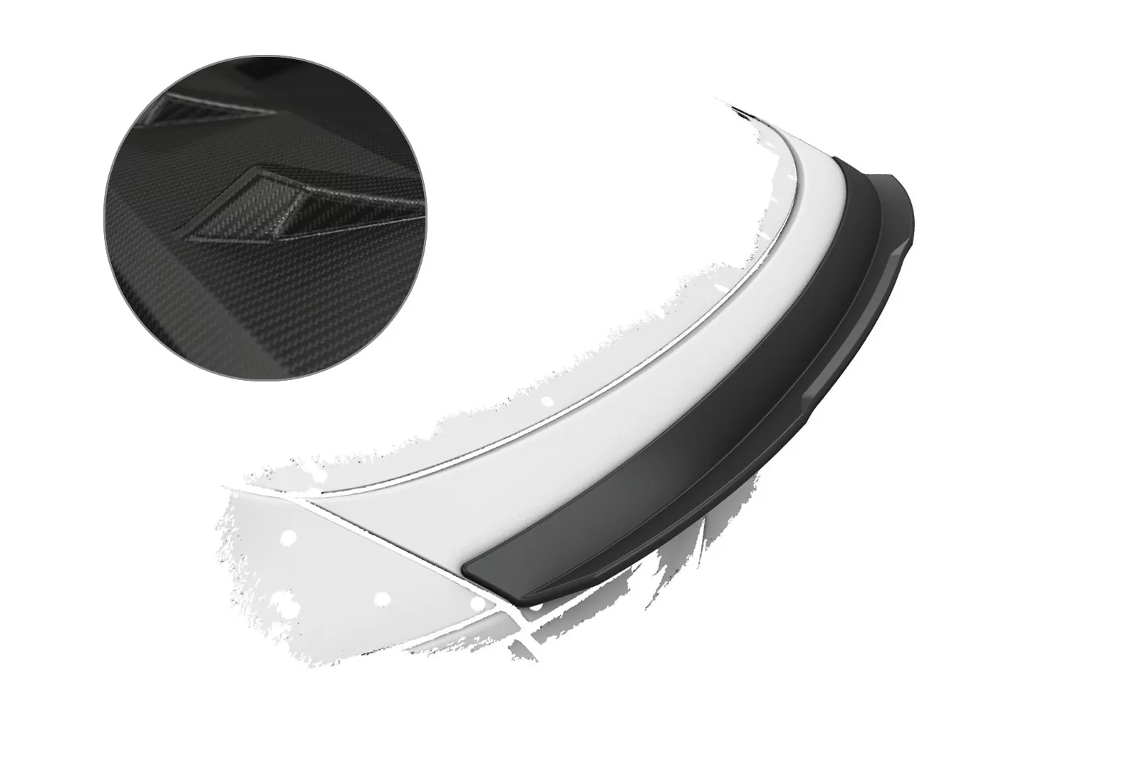 Heckflügel mit ABE für Kia Pro Ceed (CD) HF771-M Carbon Look (matt)