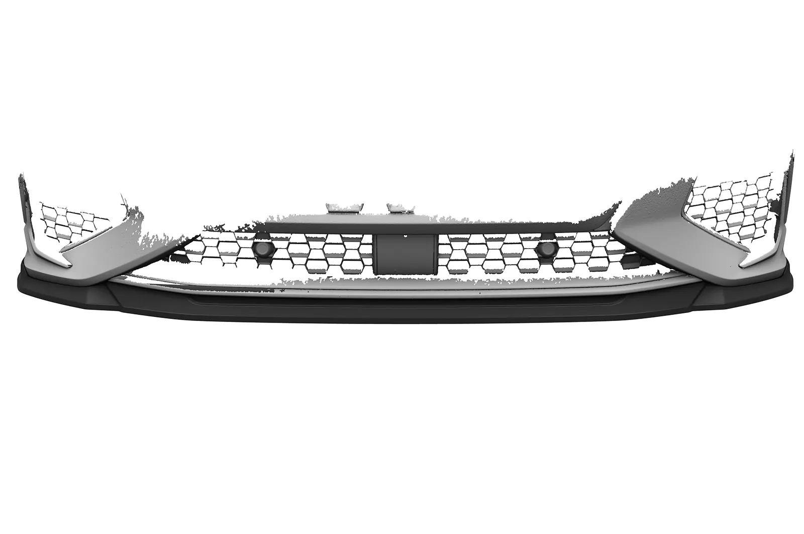 Cup-Spoilerlippe mit ABE für Audi RSQ3 (F3) CSL838 Schwarz Strukturiert