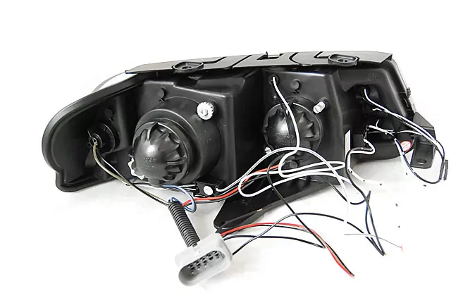 HEADLIGHTS ANGEL EYES BLACK fits VW PASSAT 3BG 09.00-03.05