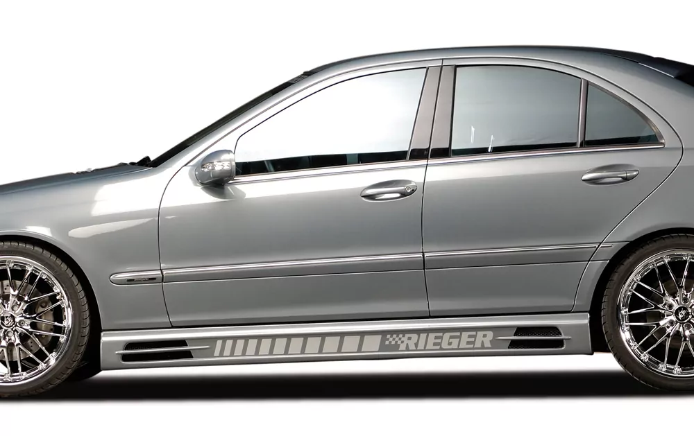 Rieger Seitenschweller für Mercedes C-Klasse (W203) - Sportcoupe 05.00- carbon optik
