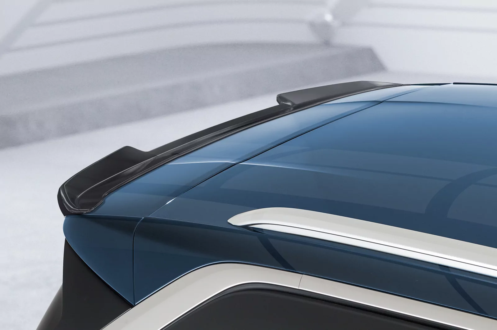 Heckflügel mit ABE für Peugeot 5008 (2. Gen) HF865 Schwarz Strukturiert