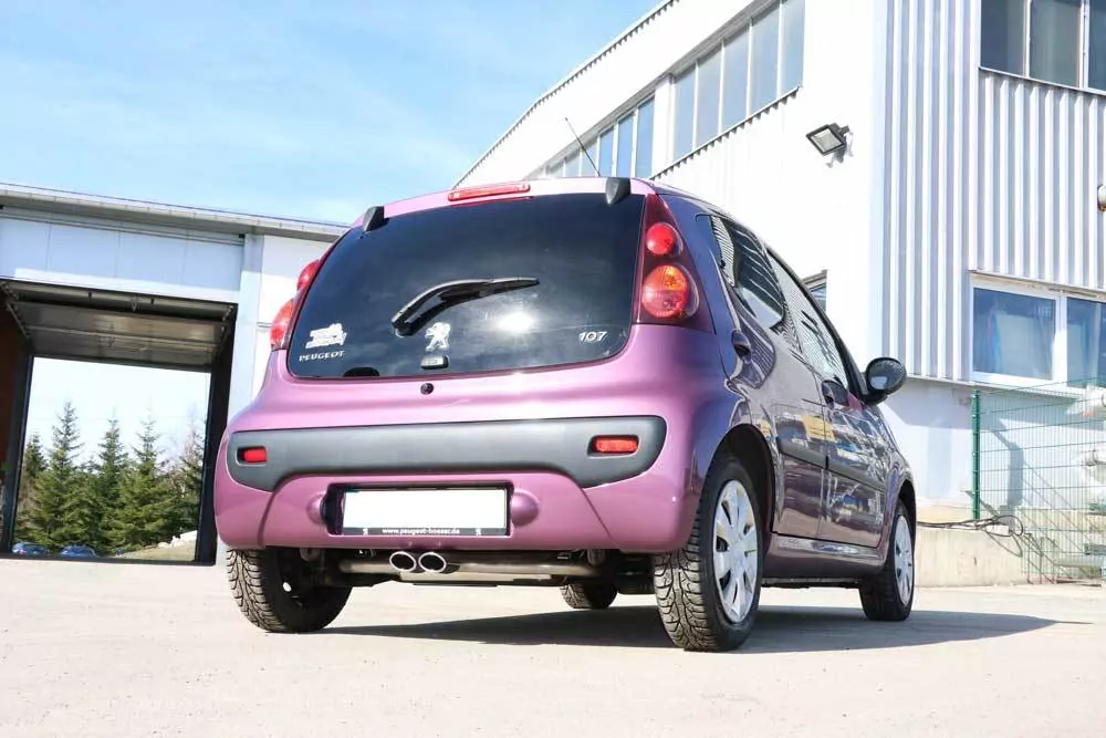 CitroenC1/ Peugeot 107/ Toyota Aygo  Endschalldämpfer Ausgang mittig - 2x86x54 Typ 32