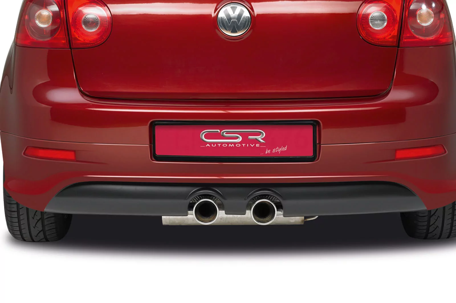 Heckansatz für VW Golf 5 Steilheck HA060 Strukturiert (schwarz matt)