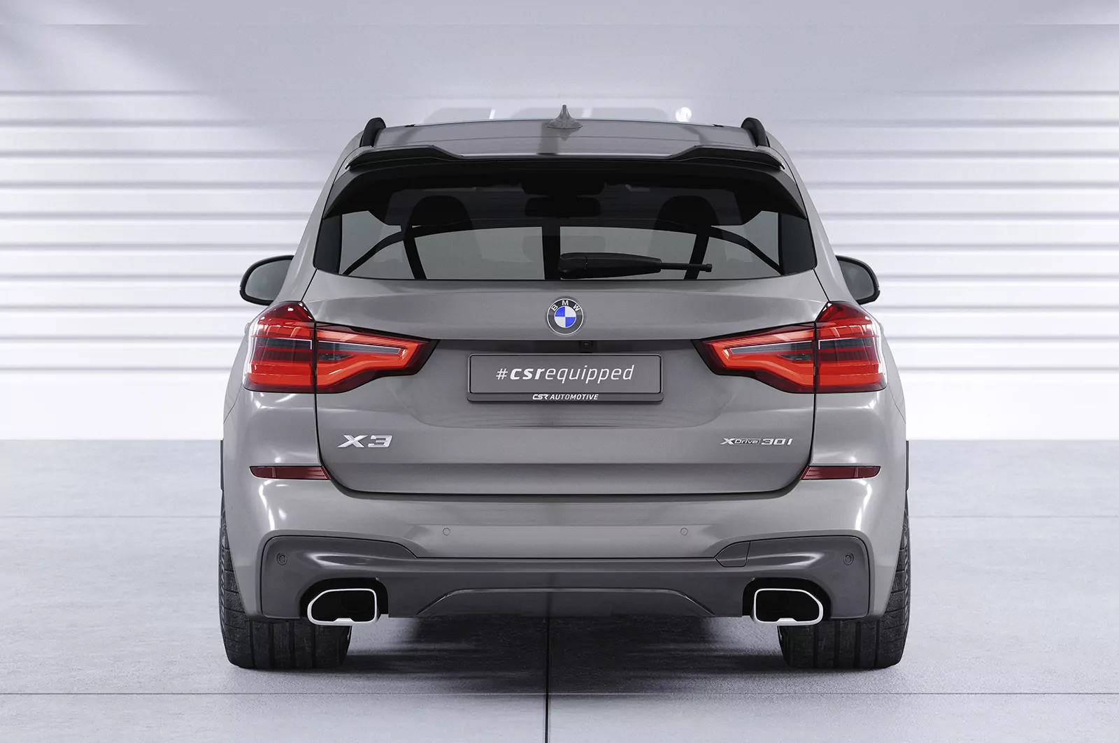 Heckflügel mit ABE für BMW X3 G01/ iX3 G08 HF854 Schwarz Strukturiert