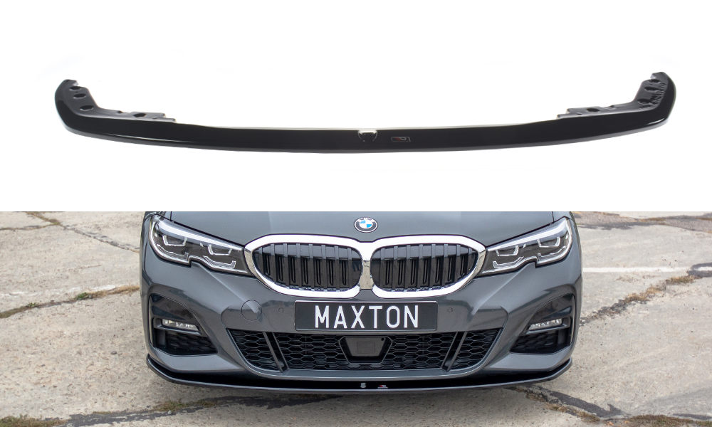 Front Ansatz Passend Für V.3 Passend Für BMW 3er G20 M Paket Schwarz Hochglanz Schwarz Hochglanz