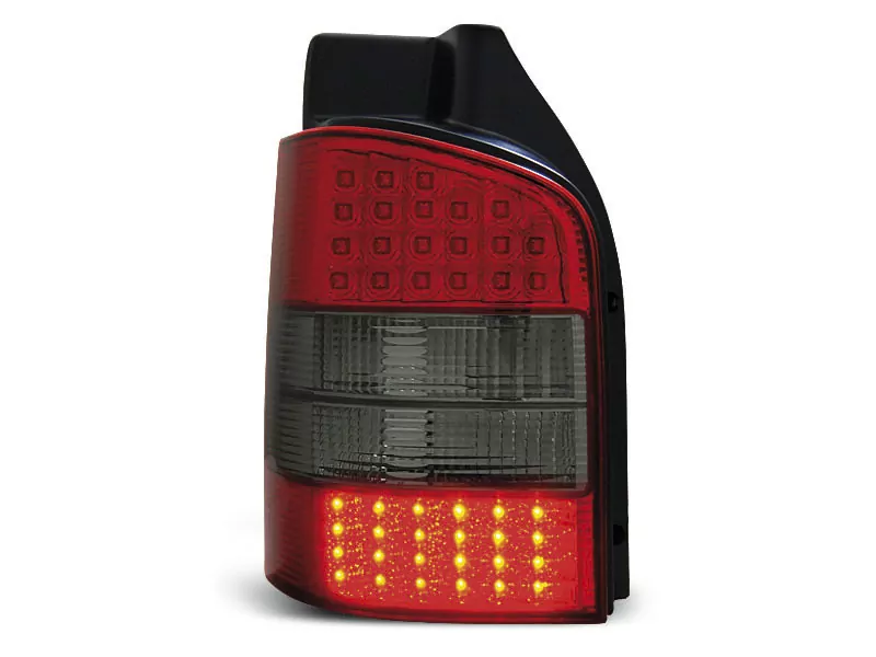 Led Tail Lights Red Smoke Fits Vw T5 04.03-09