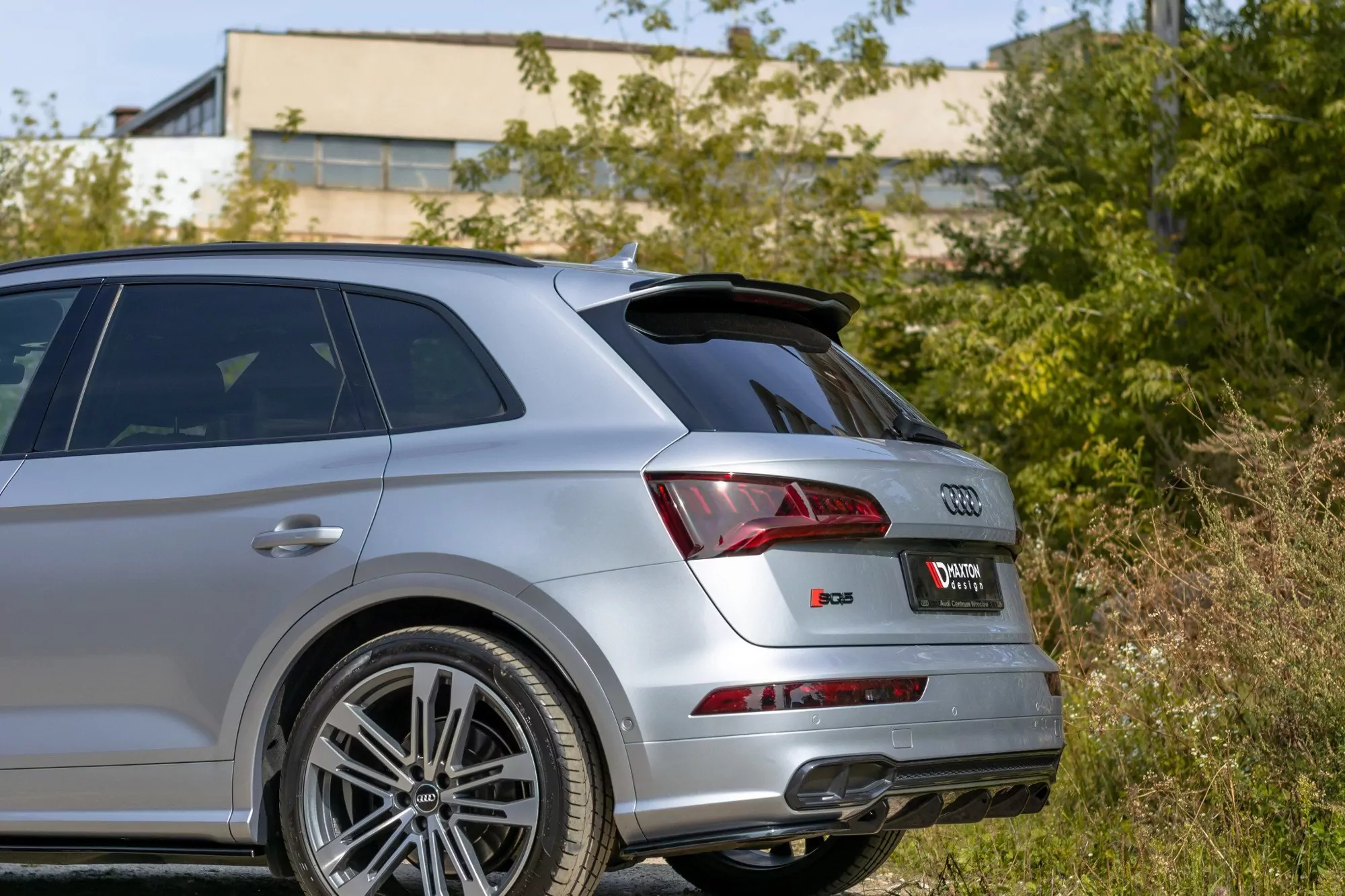 Spoiler CAP Passend Für Passend Für Audi SQ5/Q5 S-line  MkII Schwarz Hochglanz Schwarz Hochglanz