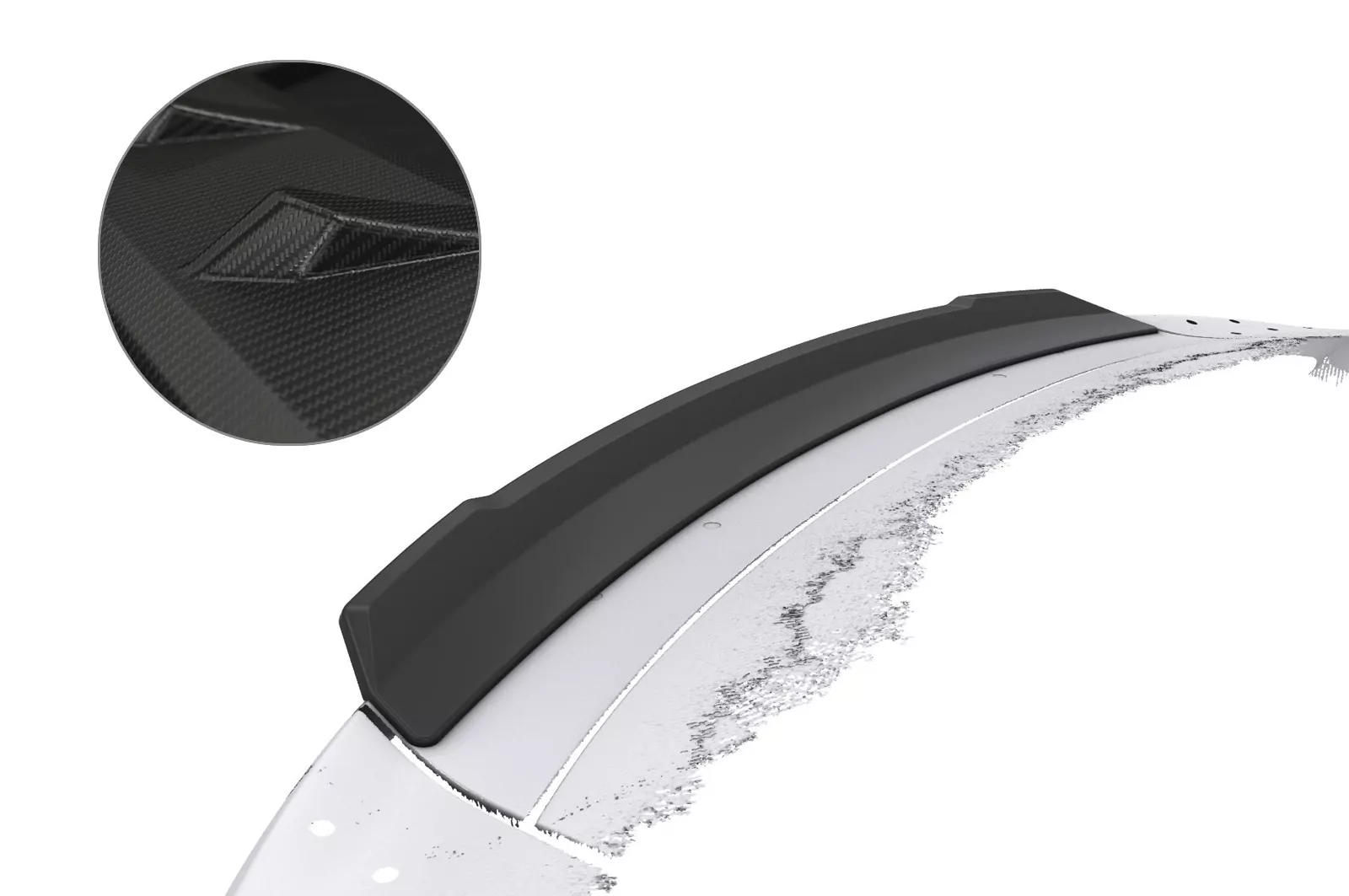 Heckflügel mit ABE für Audi R8 (4S) Spyder HF760-M Carbon Look (matt)