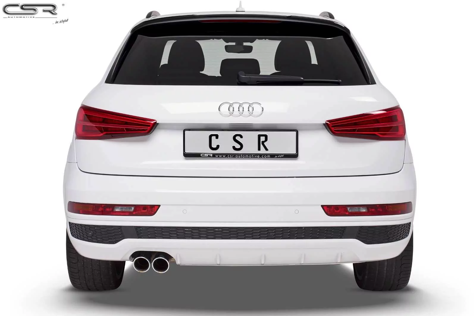 Heckflügel mit ABE für Audi Q3 (8U) HF661-M Carbon Look (matt)