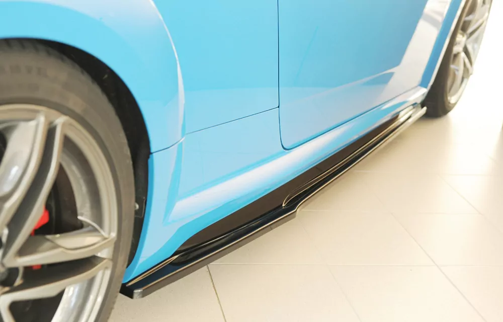 Rieger Seitenschweller rechts ansatz (ca. 19mm) glanz schwarz für Audi TT RS (8J/8J1-FV/8S) Coupé 09.18- (ab Facelift)