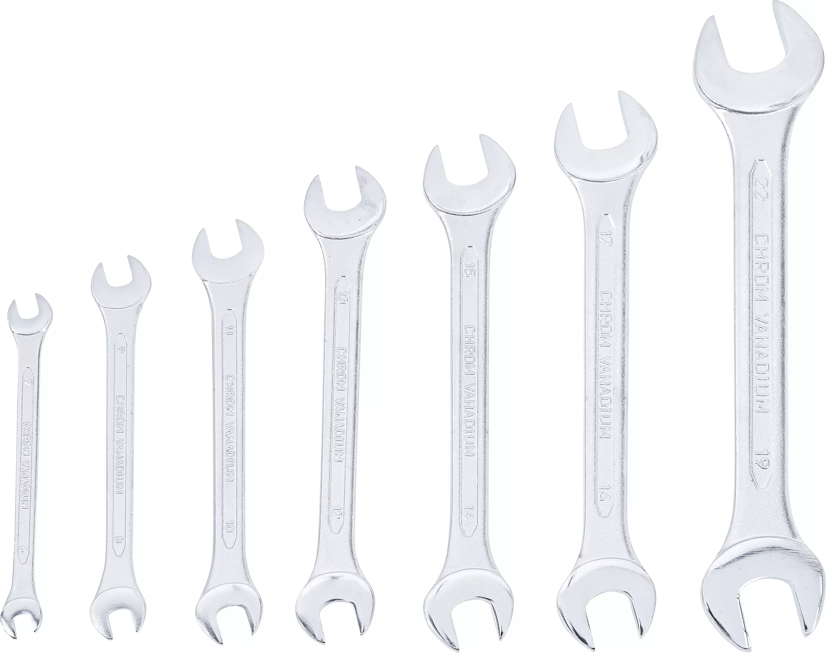 Doppel-Maulschlüssel-Satz | SW 6 x 7 - 19 x 22 mm | 7-tlg.