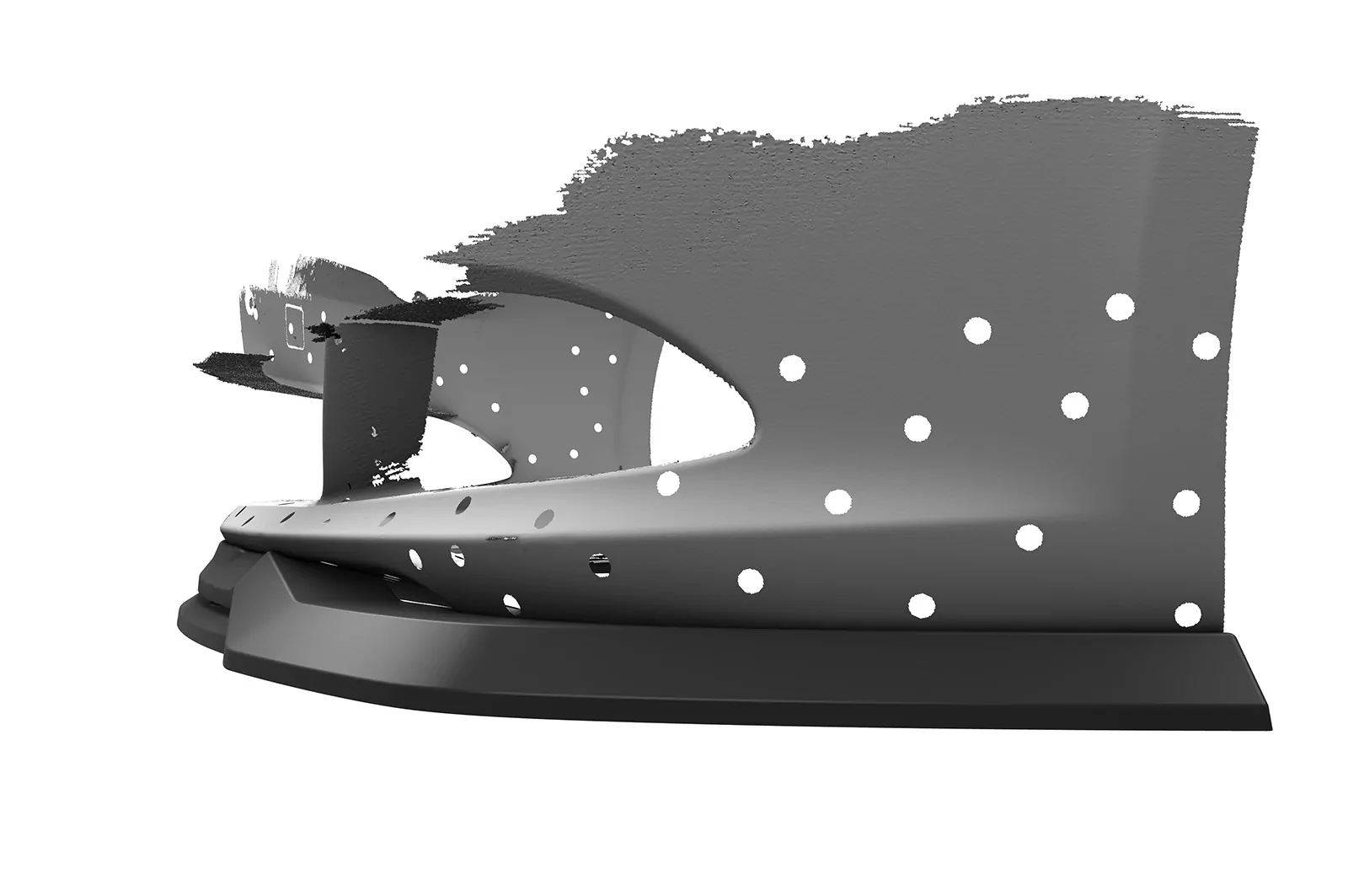 Cup-Spoilerlippe mit ABE für BMW 6er E63 / E64 CSL856 Schwarz Strukturiert