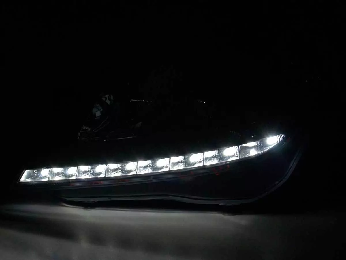 Scheinwerfer Set Daylight LED Tagfahrlicht Opel Astra H Bj. 2004-2009 schwarz