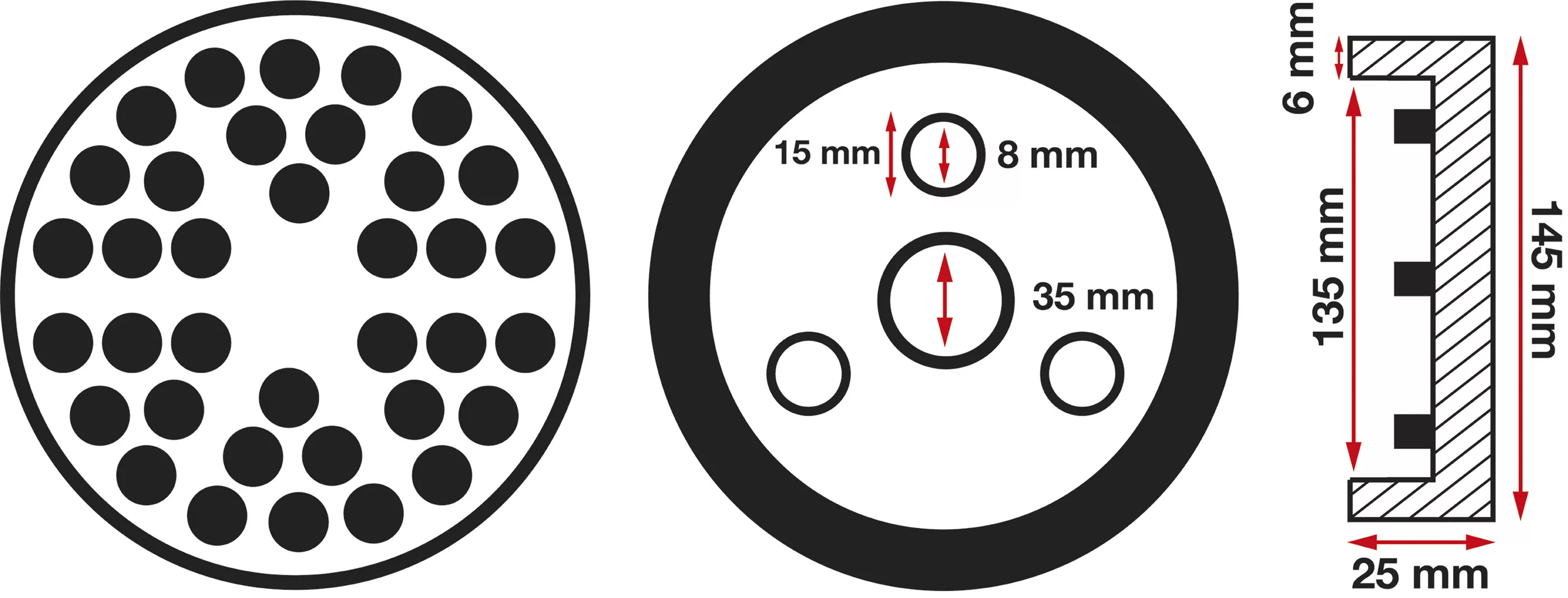 Gummiteller | für Hebebühnen | Ø 145 mm