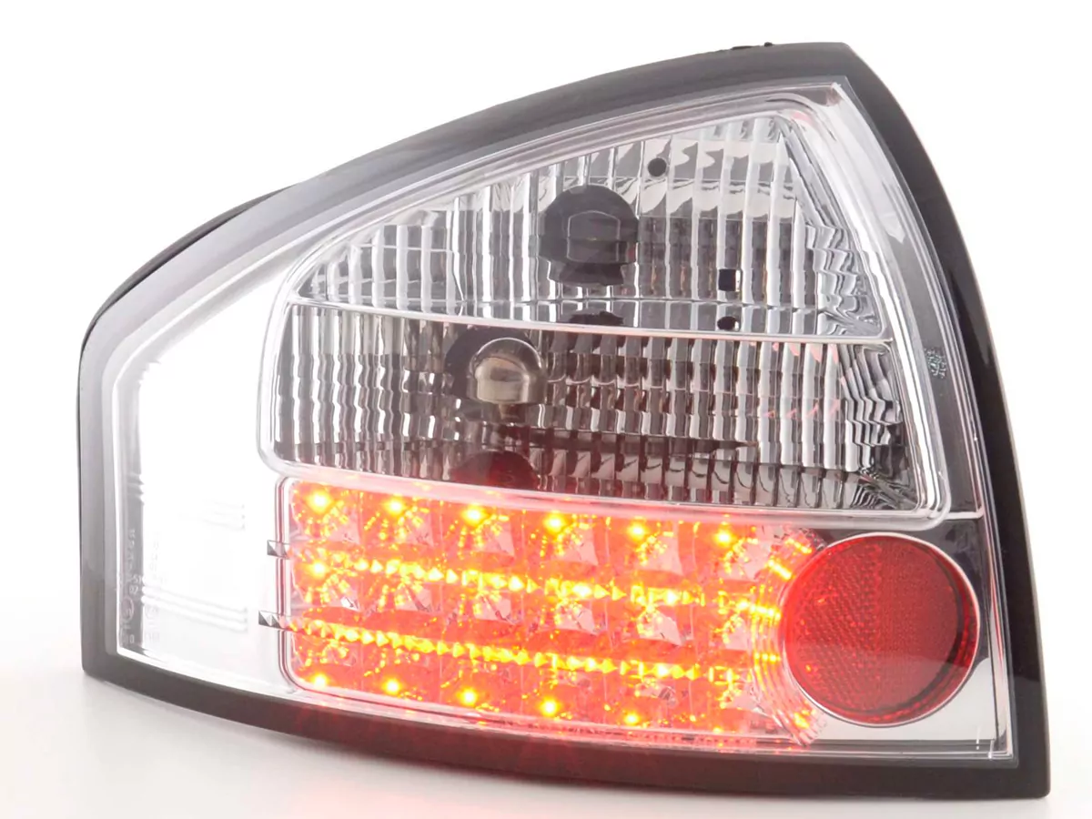 LED Rückleuchten Set Audi A6 Limousine Typ 4B Bj. 97-03 chrom