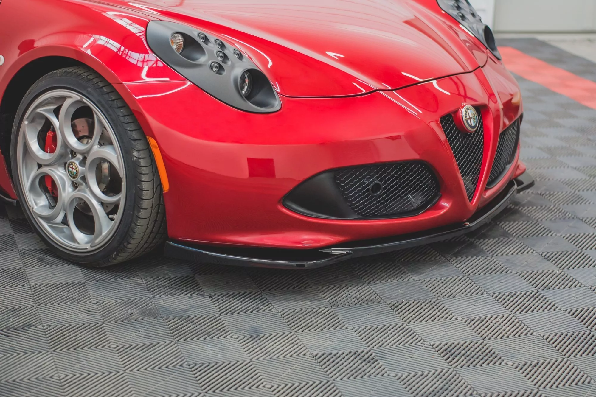 Front Ansatz Passend Für Passend Für Alfa Romeo 4C Schwarz Hochglanz Schwarz Hochglanz