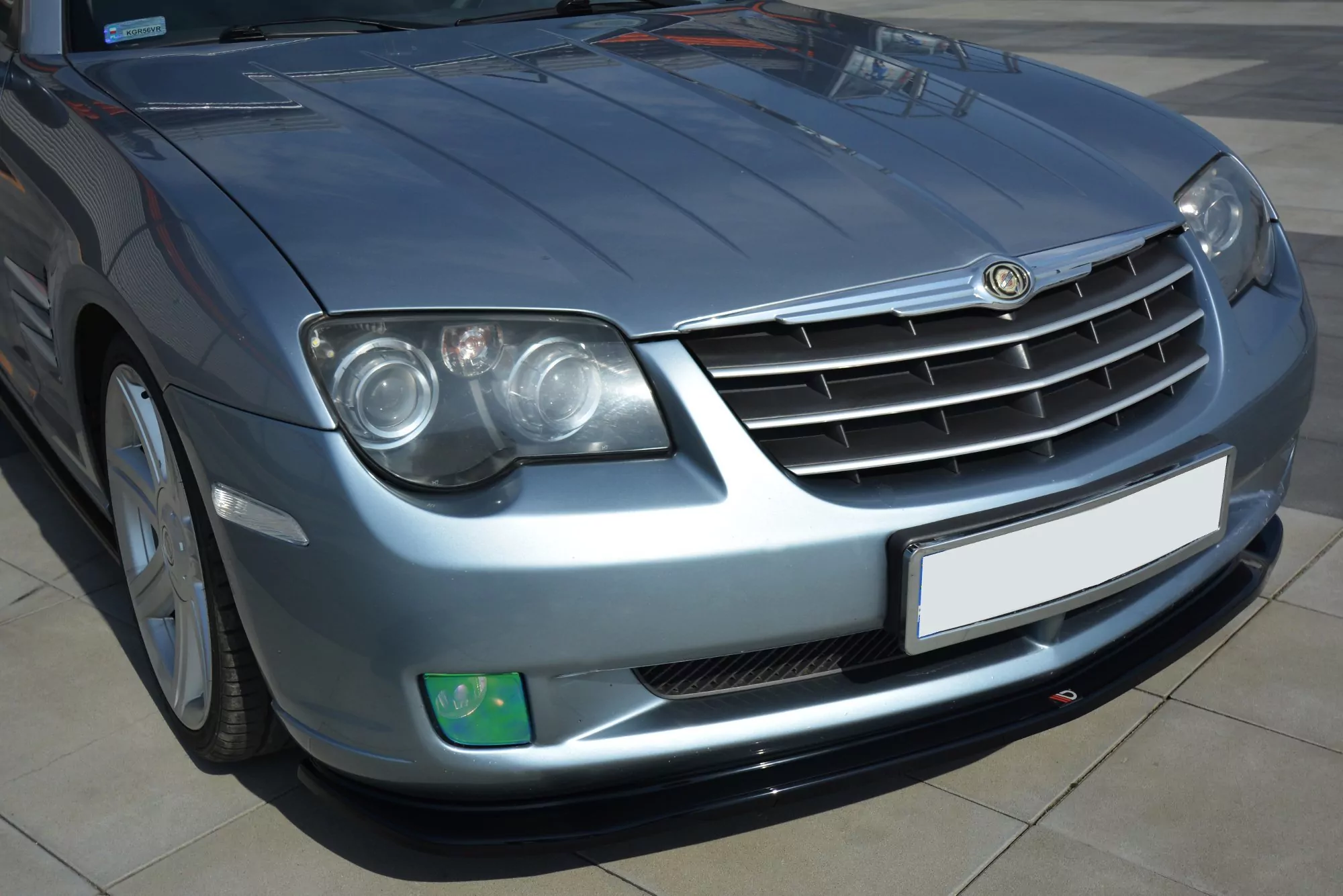 Front Ansatz Passend Für Passend Für CHRYSLER CROSSFIRE Schwarz Hochglanz Schwarz Hochglanz