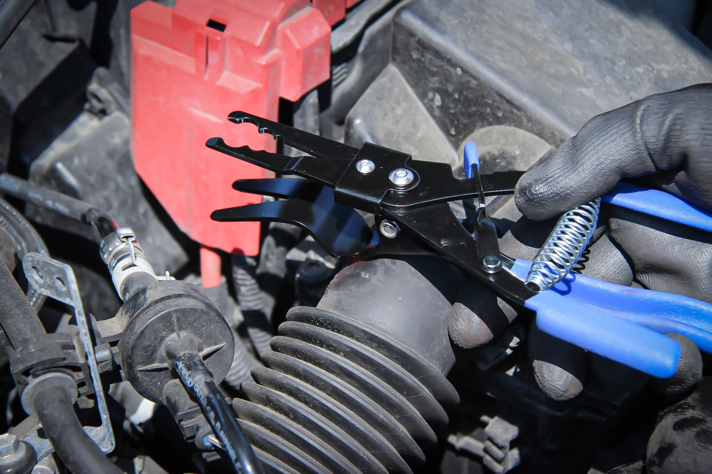 Schlauch-Abstreifzange | arretierbar | 202 mm