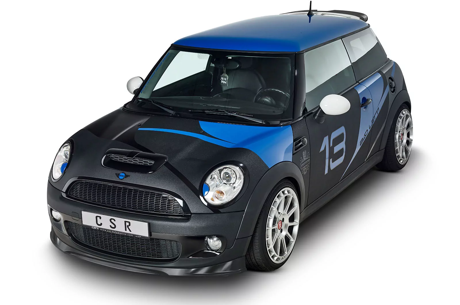 Cup-Spoilerlippe mit ABE für Mini Cooper S R56 CSL512 Schwarz Strukturiert