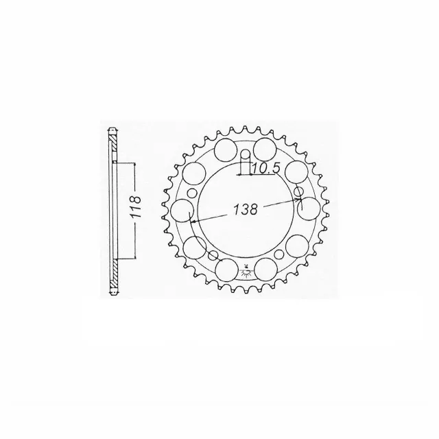 EK-Chain Kettensatz 525DEX für Honda CBR400 RR Typ NC29