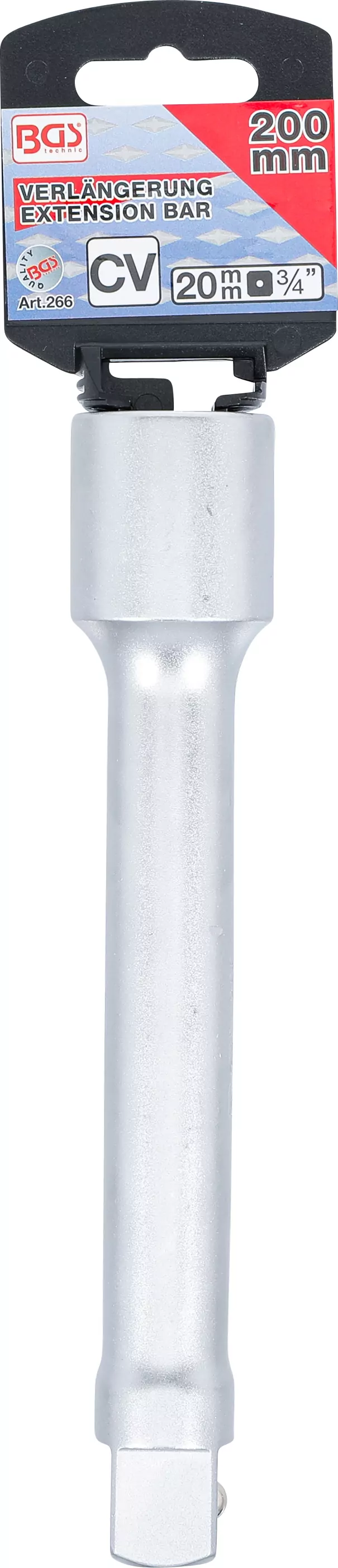 Verlängerung | 20 mm (3/4") | 200 mm