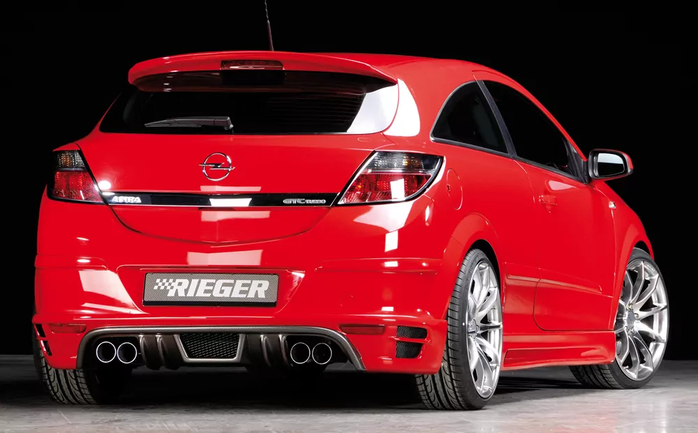 Rieger Halbanlage ab Kat, für RIEGER-Heckansatz für Opel Astra H | Schrägheck  1.6l Turbo 132 kW, 2.0l Turbo 125 kW / 147 kW