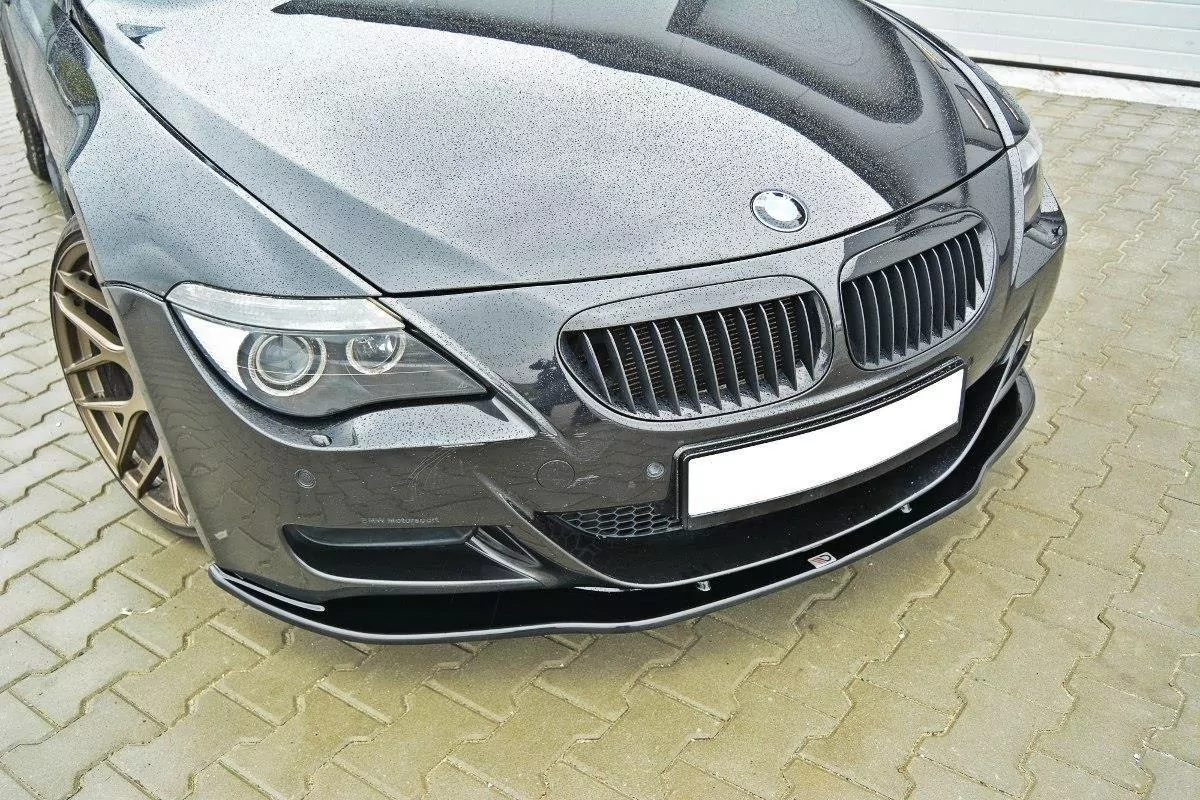 Front Ansatz Passend Für V.2 Passend Für BMW M6 E63 Schwarz Hochglanz Schwarz Hochglanz