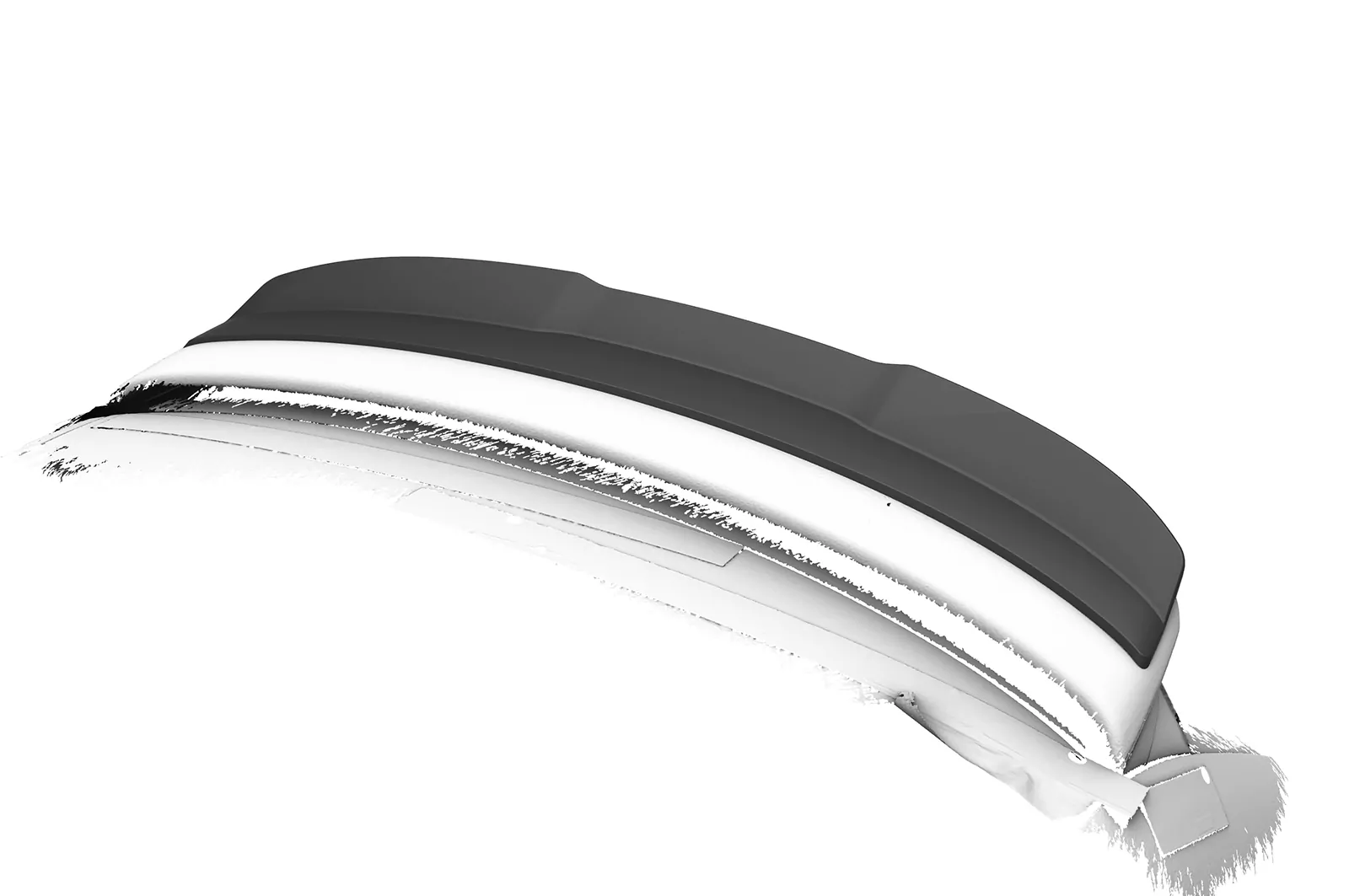 Heckflügel mit ABE für Audi A1 (8X) S-Line HF039 Schwarz Strukturiert