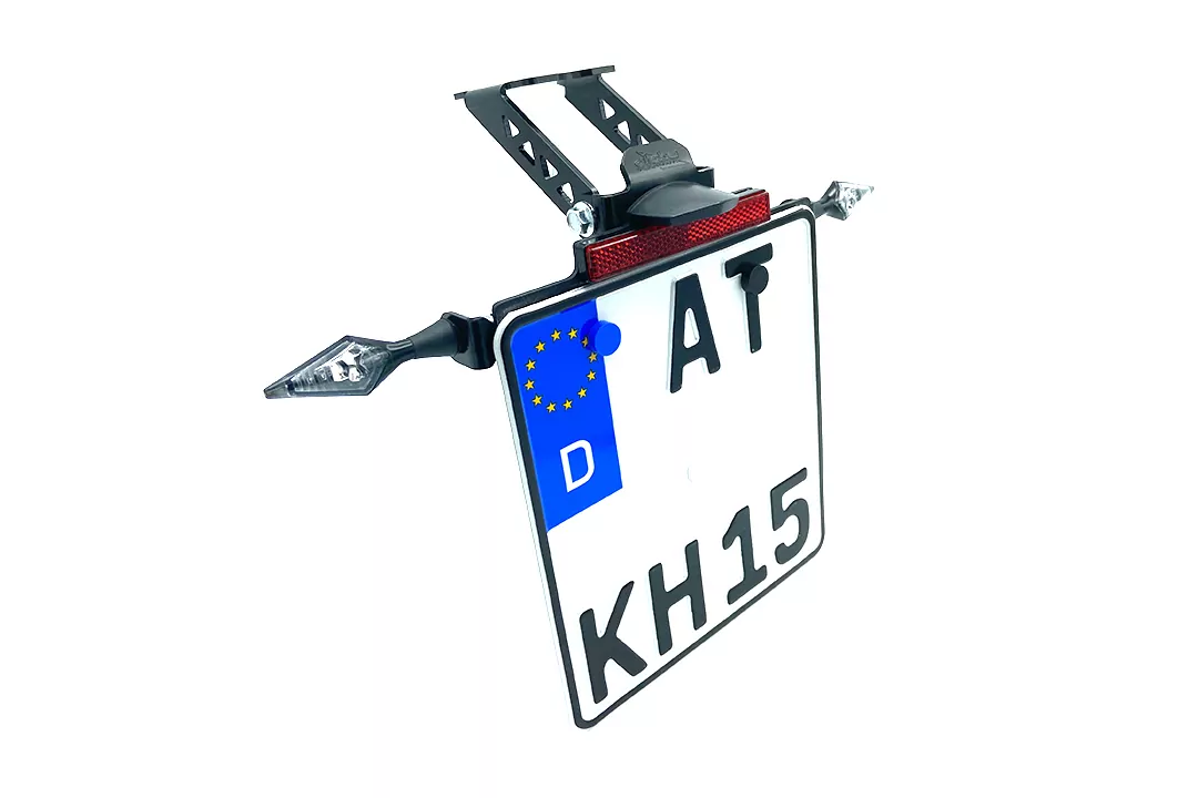 alpha Technik Kennzeichenhalter für Yamaha YZF-R1, Typ RN12 / RN19, Modelljahr 2004 - 2008